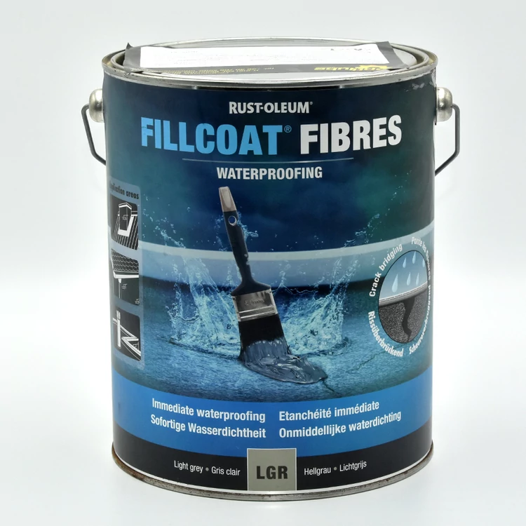 Fillcoat Fibres Light Grey - vízszigetelő bevonat rostszálakkal - 5 L